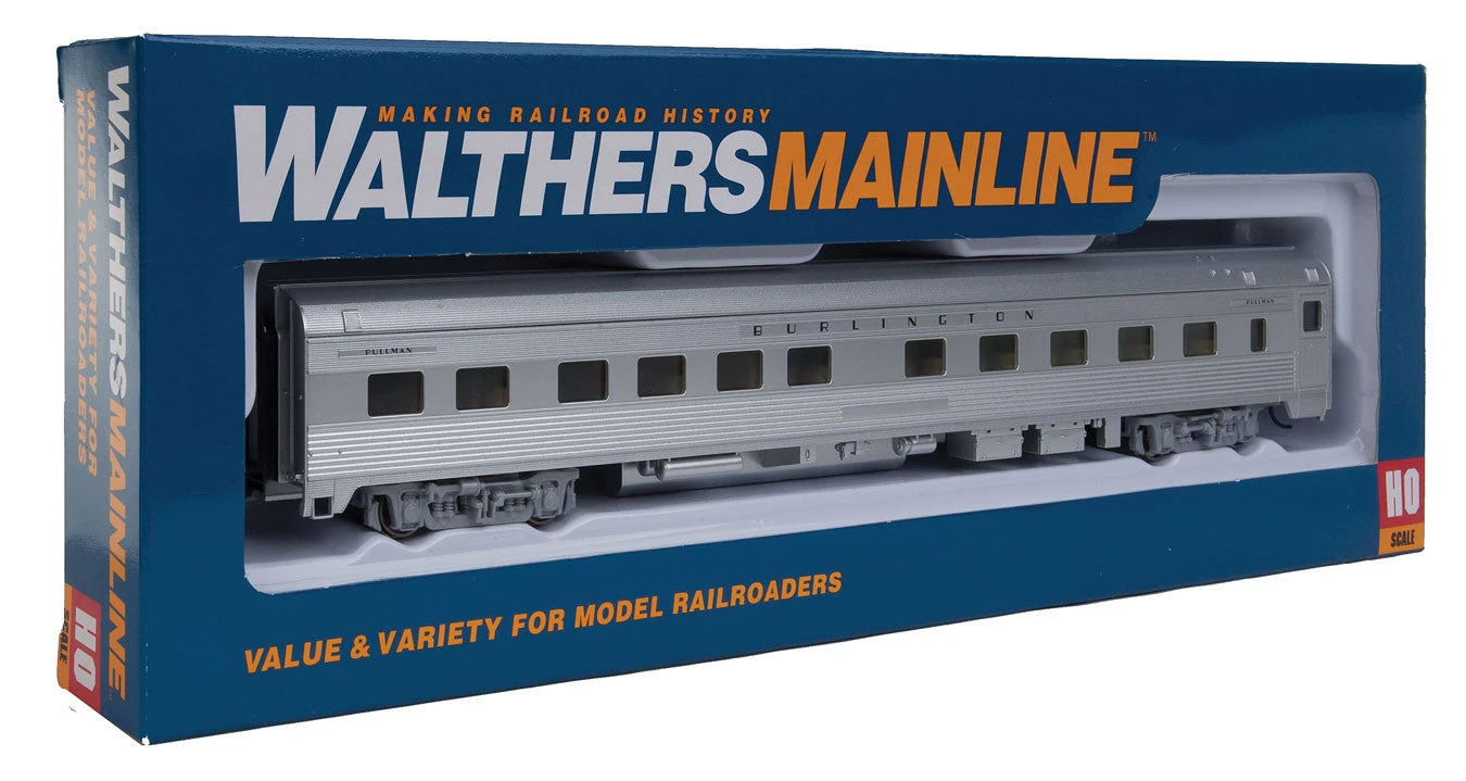 Walthers Mainline 910-30103 HO Scale 85' Budd 10-6 Sleeper Burlington CB&Q - Image 3