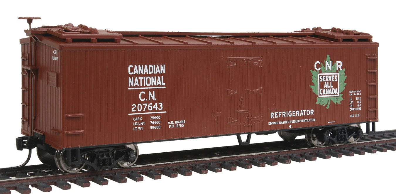 Walthers Mainline 910-3652 HO Scale 40' Double Sheathed Reefer Canadian Pacific CP 207643 - NOS