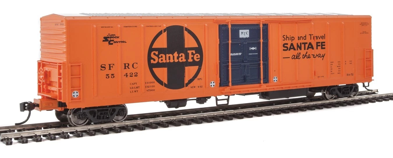 Walthers Mainline 910-3937 HO Scale 57' Mechanical Reefer "MTC" Santa Fe SFRC 55422