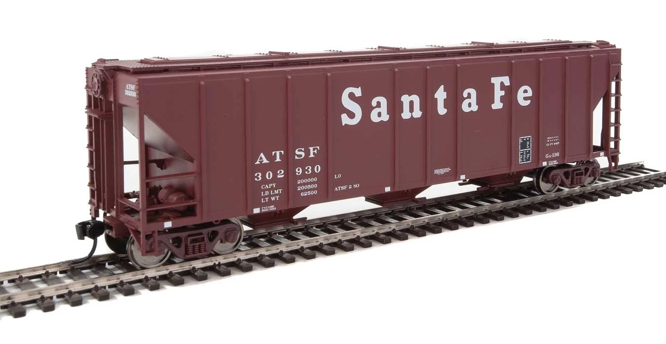 Walthers Mainline 910-7452 HO Scale 50' PS-2 CD 4427 Covered Hopper Santa Fe ATSF 302930