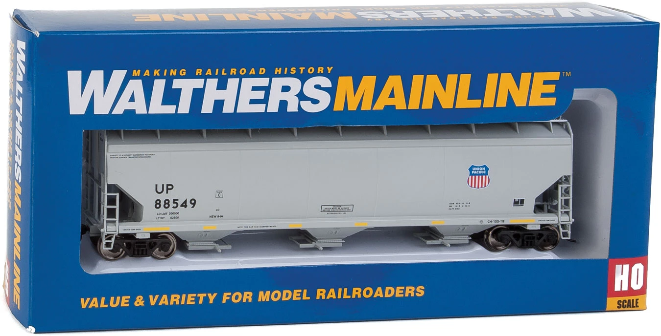 Walthers Mainline 910-7653 HO Scale 60' NSC 5150 3 Bay Covered Hopper Union Pacific UP 88549 - Image 2