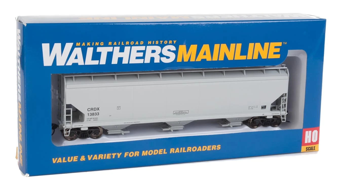 Walthers Mainline 910-7674 HO Scale 60' NSC 5150 3 Bay Covered Hopper CRDX 13833 - Image 2