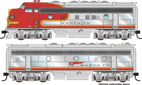 Walthers Mainline 910-9948 HO Scale EMD F7A-B Diesel Set Santa Fe ATSF 326L/326A