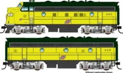 Walthers Mainline 910-9952 HO Scale EMD F7A-B Diesel Set Chicago NorthWestern CNW 400/410