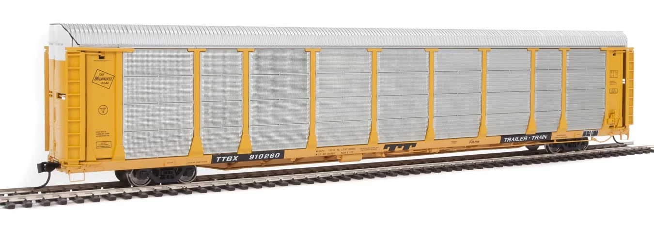 Walthers Proto 920-101340 HO Scale 89' Bi-level Auto Carrier MILW TTGX 910260