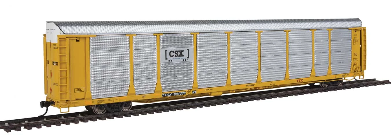 Walthers Proto 920-101357 HO Scale 89' Bi-Level Auto Carrier CSX B-6168 TTGX 981238