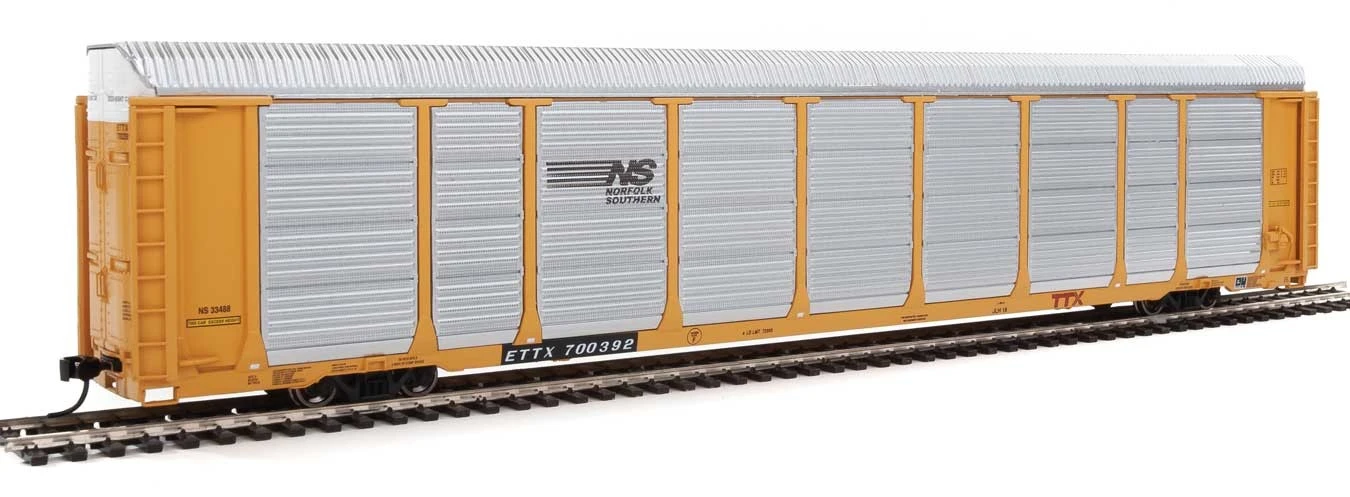 Walthers Proto 920-101425 HO Scale 89' Tri-level Auto Carrier Norfolk Southern NS ETTX 700392
