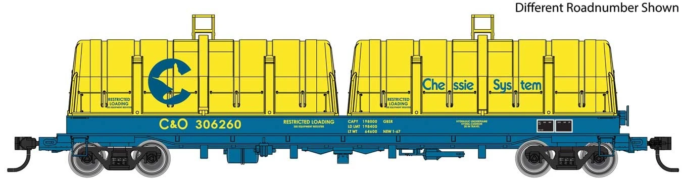Walthers Proto 920-105240 HO Scale 50' Evans Cushion Coil Car Chessie System C&O 306283