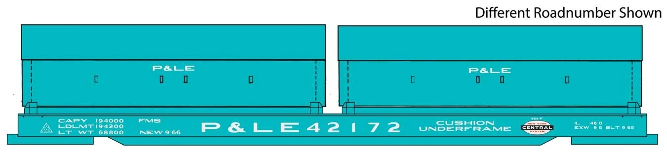 Walthers Proto 920-105249 HO Scale 50' Evans Cushion Coil Car NYC/P&LE 42185