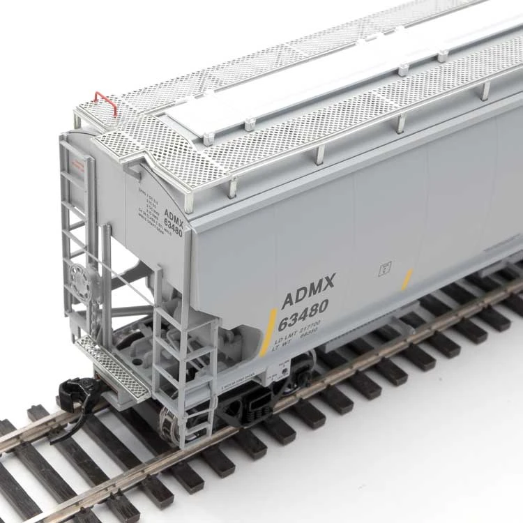 Walthers Proto 920-105842 HO Scale 67' Trinity 6351 4 Bay Hopper ADMX 63480 - Image 3