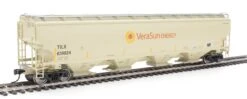 Walthers Proto 920-105867 HO Scale 67' Trinity 6351 4 Bay Hopper Vera Sun TILX 639824