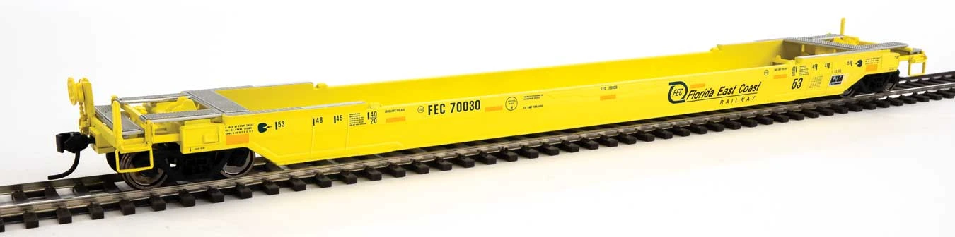 Walthers Proto 920-109037 HO Scale Rebuilt 53' Well Car Florida East Coast FEC 109039