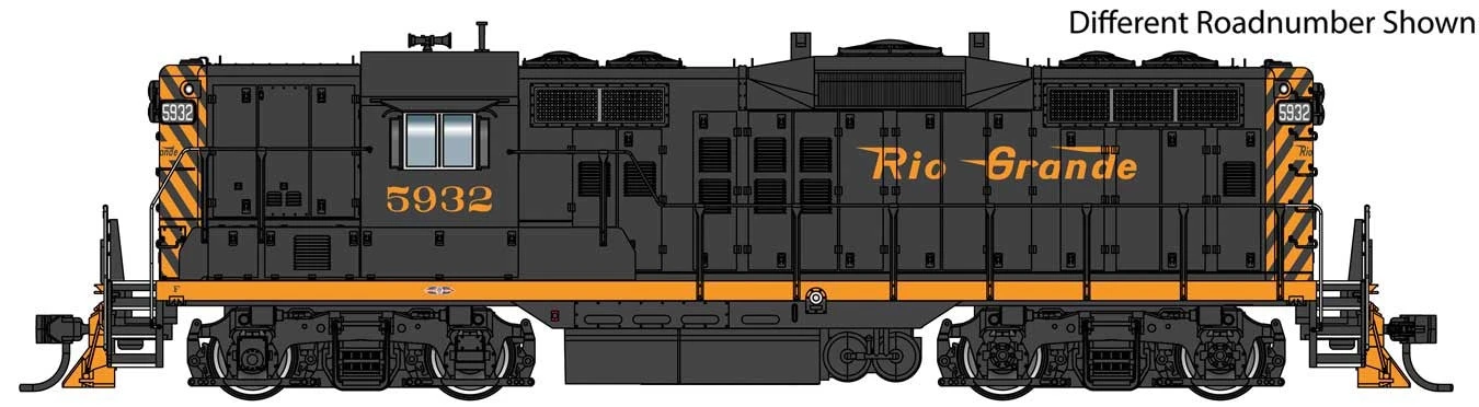 Walthers Proto 920-49704 HO Scale EMD GP9 Phase II Denver & Rio Grande D&RGW 5944