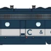 Walthers Proto 920-42912 HO Scale EMD E8A Diesel Chesapeake & Ohio C&O 4015 DCC LokSound