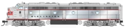 Walthers Proto 920-49917 HO Scale EMD E8A Diesel Burlington CB&Q 9995 (Plated Sides) DC