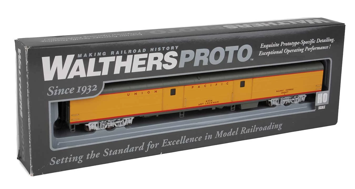 Walthers Proto 920-9204 HO Scale 85' ACF Baggage Union Pacific UP Art Lockman (Early) Heritage - Image 4