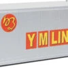 Walthers SceneMaster 949-8667 HO Scale 20' Smooth Side Container YM Line YMLU