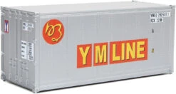 Walthers SceneMaster 949-8667 HO Scale 20' Smooth Side Container YM Line YMLU