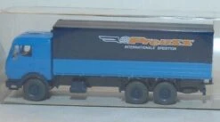 Wiking 26456 HO Scale Mercedes-Benz 2632 Covered Flatbed Truck - Preuss