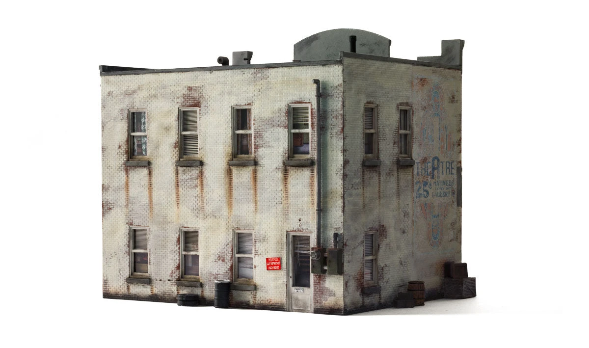 Woodland Scenics Woodland BR5067 HO Scale Built Up Structure B&R Records Amd Recruiting Office - Image 2