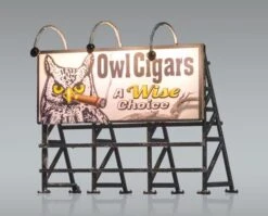 Woodland Scenics Woodland JP5795 HO Just Plug Lighted Billboard Wise Tabacco
