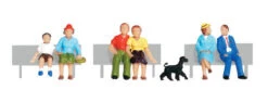 Woodland Scenics A1834 HO Scale Figures - Sitting & Waiting