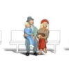 Woodland Scenics A1873 HO Scale Figures - Passengers