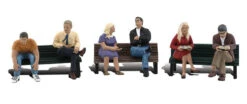 Woodland Scenics A1924 HO Scale Figures - People On Benches