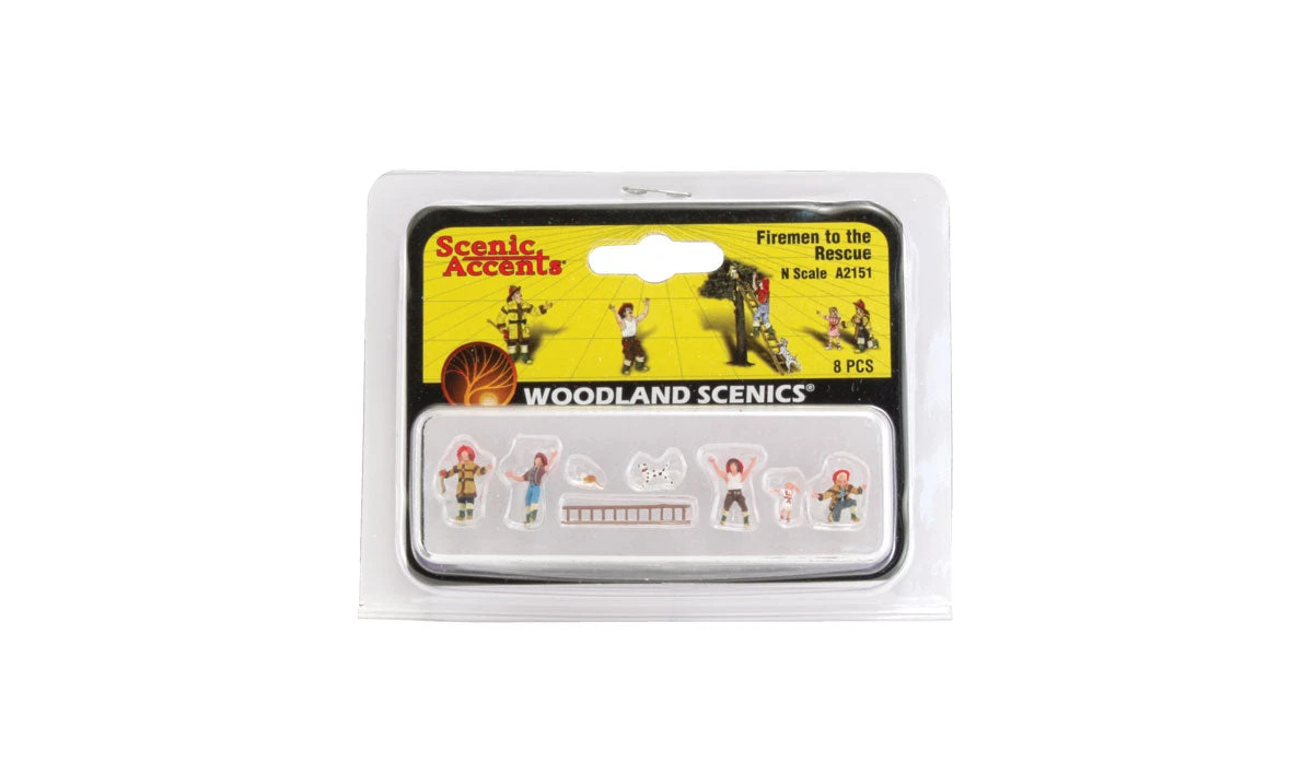 Woodland Scenics A2151 N Scale Figures - Fireman To The Rescue - Image 2