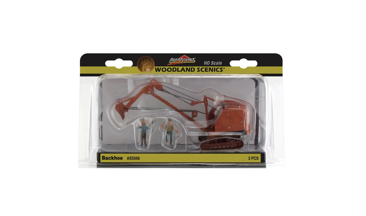 Woodland Scenics AS5566 HO Scale Vehicles - Backhoe - Image 2