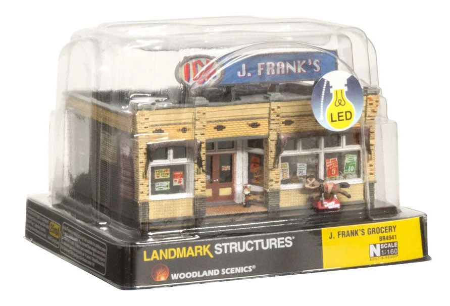 Woodland Scenics BR4941 N Scale Built Up Structure - J. Frank's Grocery - Image 7