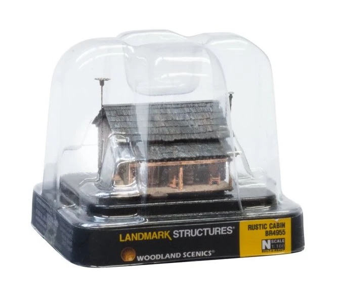 Woodland Scenics BR4955 N Scale Built Up Structure Rustic Cabin - Image 3