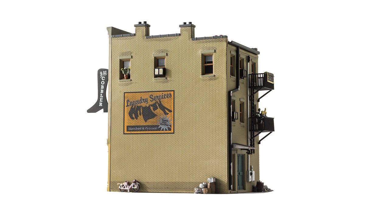 Woodland Scenics BR5032 HO Scale Built Up Structure - J.W. Shoe Cobbler - Image 2