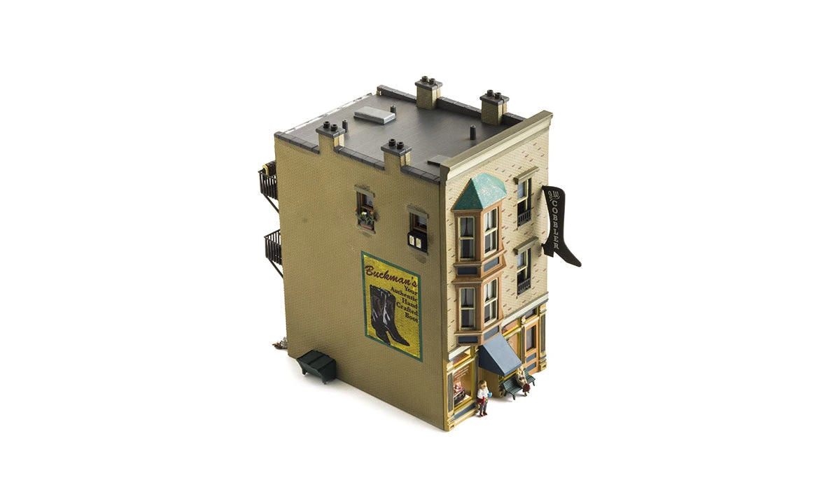 Woodland Scenics BR5032 HO Scale Built Up Structure - J.W. Shoe Cobbler - Image 5