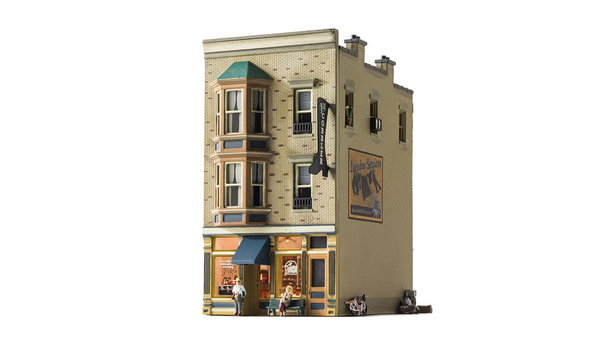 Woodland Scenics BR5032 HO Scale Built Up Structure - J.W. Shoe Cobbler