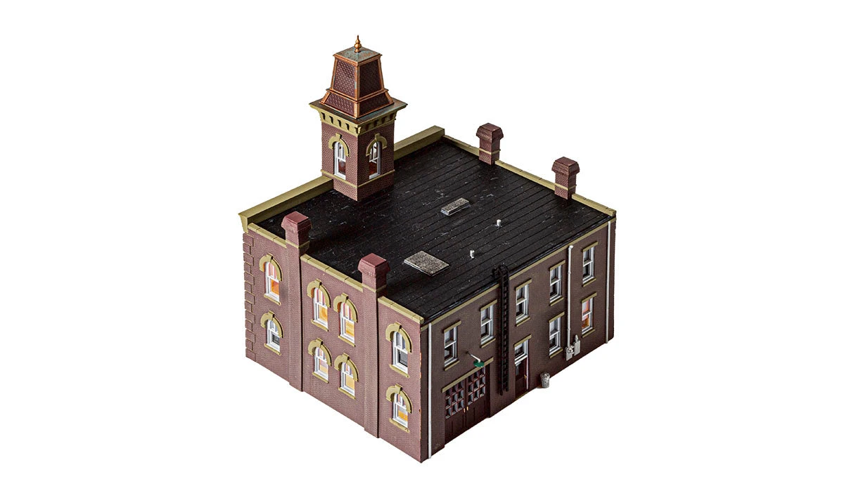Woodland Scenics BR5034 HO Scale Built Up Structure - Firehouse - Image 5
