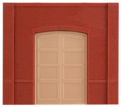 Woodland Scenics DPM 30102 HO Scale Street Level Wall Sections - Freight Loading Entry Door 4-Pack