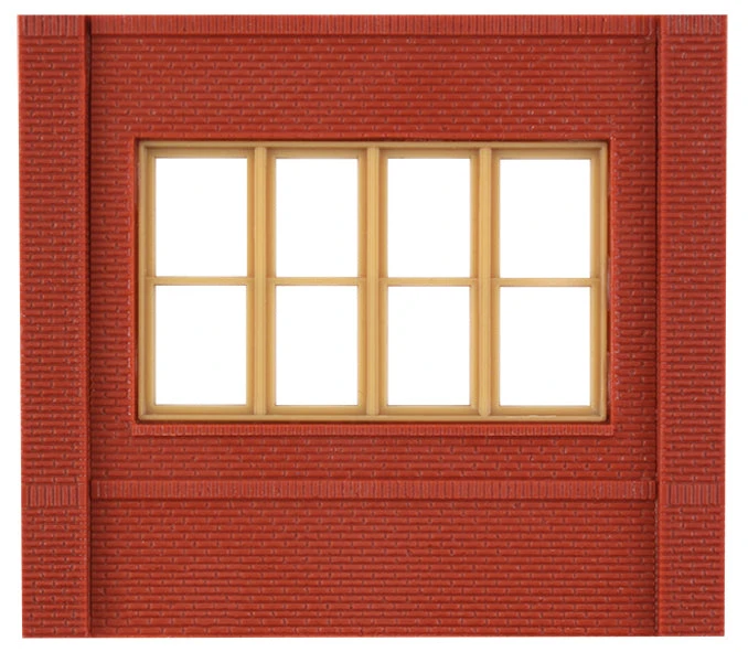 Woodland Scenics DPM 30143 HO Scale Dock Level Wall Sections - Victorian Windows 4-Pack