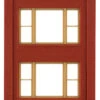 Woodland Scenics DPM 30164 HO Scale Two Story Wall Sections - 20th Century Windows 4-Pack