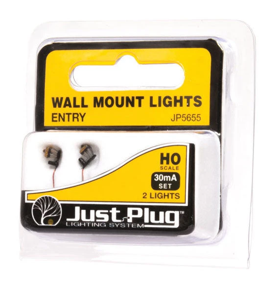 Woodland Scenics JP5655 HO Scale Wall Mount Lights, Entry (3-Pack) - Image 3