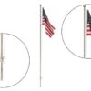 Woodland Scenics JP5951 Just Plug Medium (4 1/8") Flag Pole With U.S. Flag And Spotlight