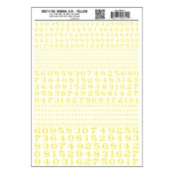 Woodland Scenics MG711 Model Graphics, Roman Numbers, Yellow