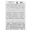 Woodland Scenics MG726 Model Graphics, Gothic Numbers, Black