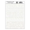 Woodland Scenics MG727 Model Graphics, Gothic Numbers, White