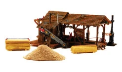 Woodland Scenics PF5195 HO Scale Building Structure Kit, Buzz's Sawmill