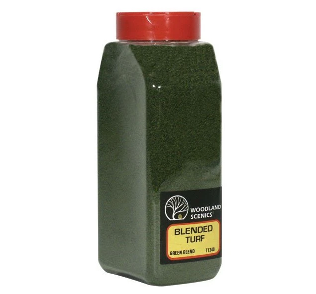 Woodland Scenics T1349 Blended Turf Shaker, Green (50 Cu. In.)