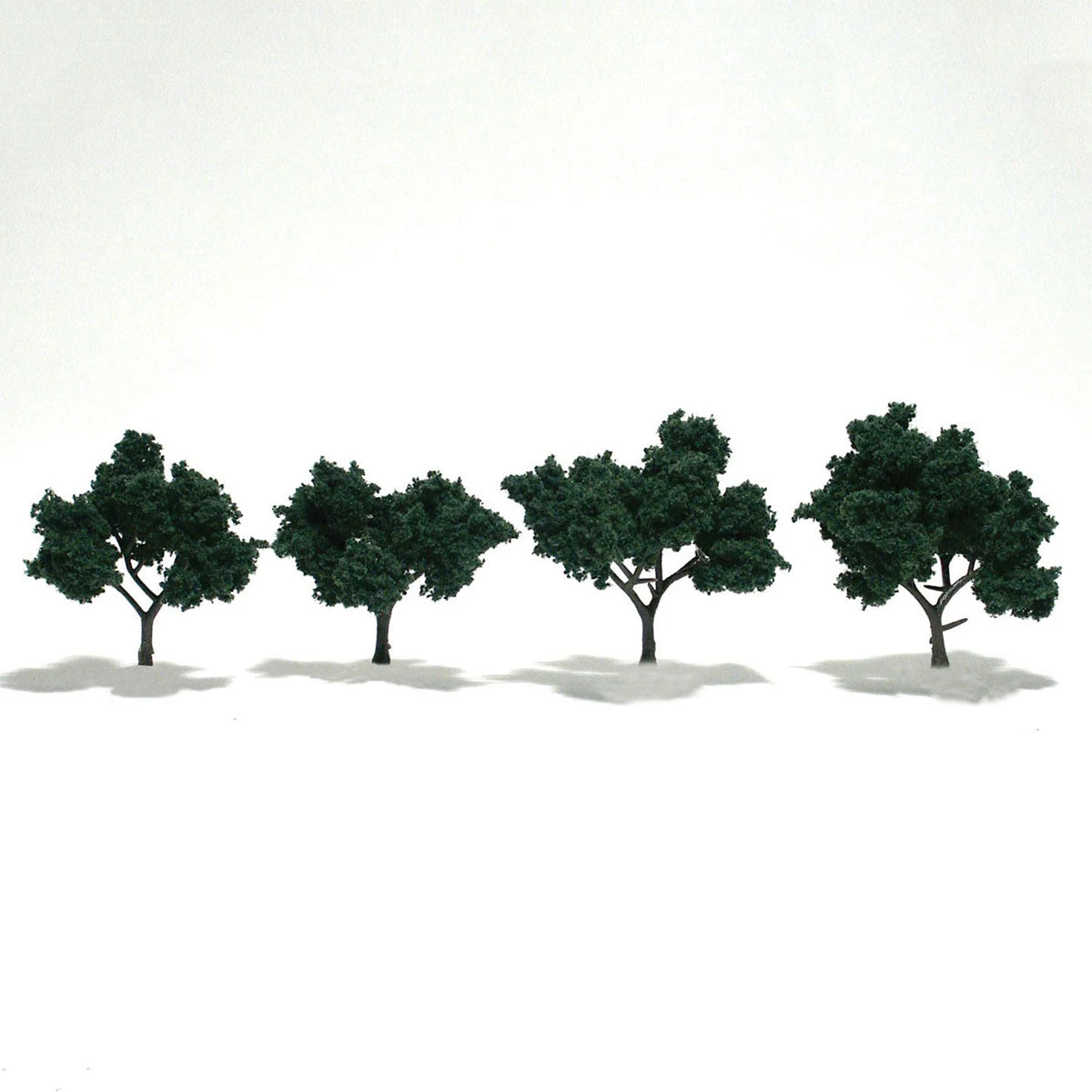 Woodland Scenics TR1505 Ready-Made Tree, Dark Green 2-3" (4-Pack)