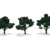 Woodland Scenics TR1508 Ready-Made Tree, Dark Green 3-4" (3-Pack)