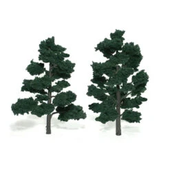 Woodland Scenics TR1517 Ready-Made Tree, Dark Green 6-7" (2-Pack)