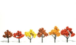 Woodland Scenics TR1541 Ready-Made Tree, Fall 3-5" (6)